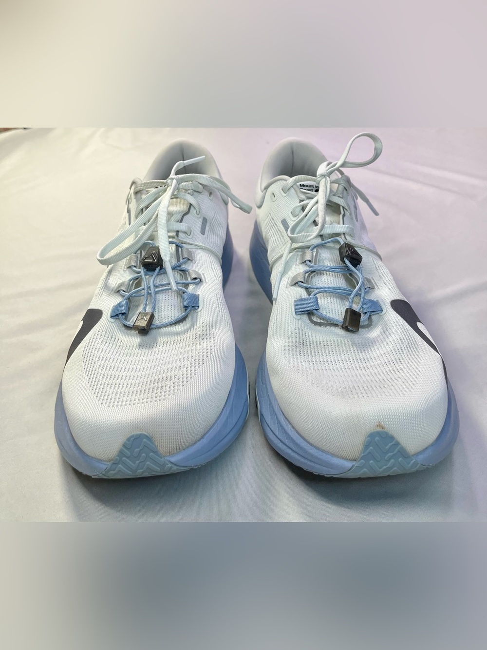 Free People Mount to Coast R1 Running Shoes Sneakers Twilight Blue White 11 - Picture 8 of 14